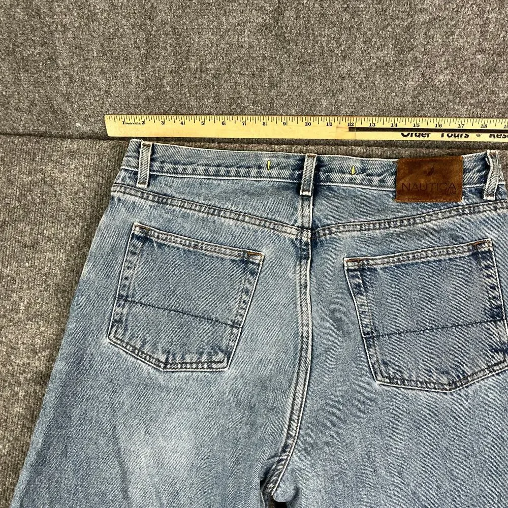 Nautica Jeans Mens‎ 33x32 Blue Relaxed Fit Straight Leg Classic Denim Casual